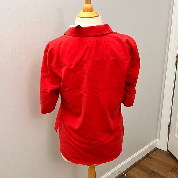 Chico's Camp Shirt Bundle Blue Berry Sz 1 (8) - Picture 13 of 16